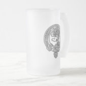 Clan Brown Crest Mattglas Bierglas (VorderseiteRechts)
