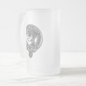 Clan Brown Crest Mattglas Bierglas (Vorderseite Links)