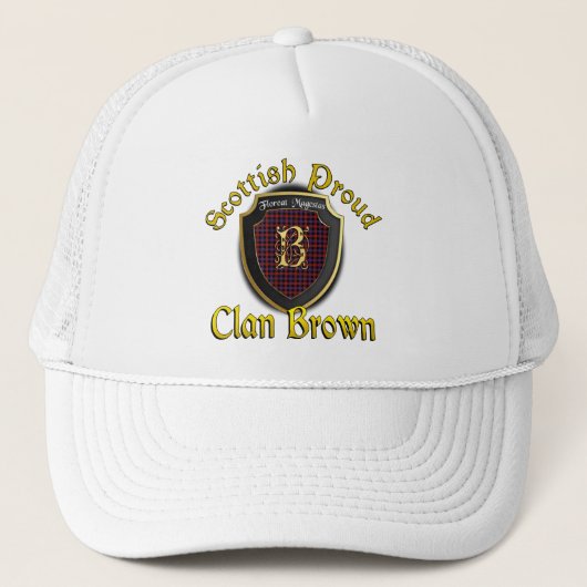 Clan Brown Scottish Dynsty Cap Truckerkappe (Vorderseite)