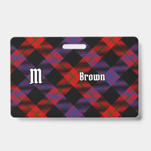 Clan Brown Tartan Ausweis
