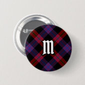 Clan Brown Tartan Button (Vorne & Hinten)