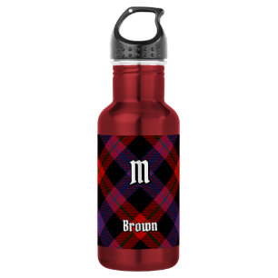 Clan Brown Tartan Edelstahlflasche