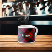 Clan Brown Tartan Espressotasse