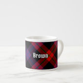 Clan Brown Tartan Espressotasse (Vorderseite Rechts)