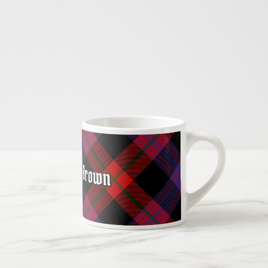 Clan Brown Tartan Espressotasse (Rechts)
