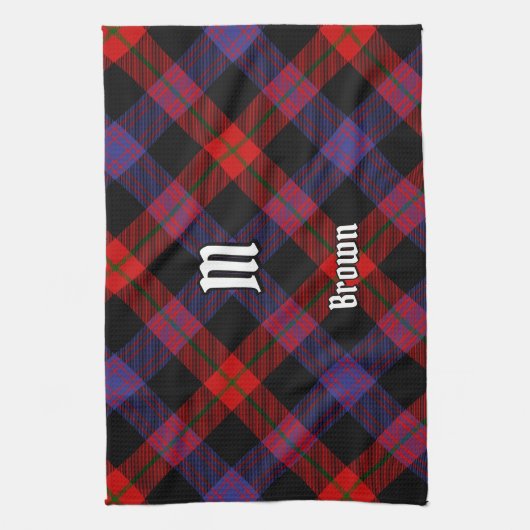 Clan Brown Tartan Geschirrtuch (Vertikal)