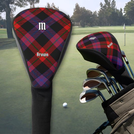 Clan Brown Tartan Golf Headcover
