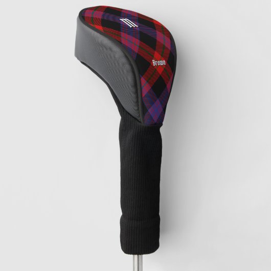 Clan Brown Tartan Golf Headcover (angewinkelt)
