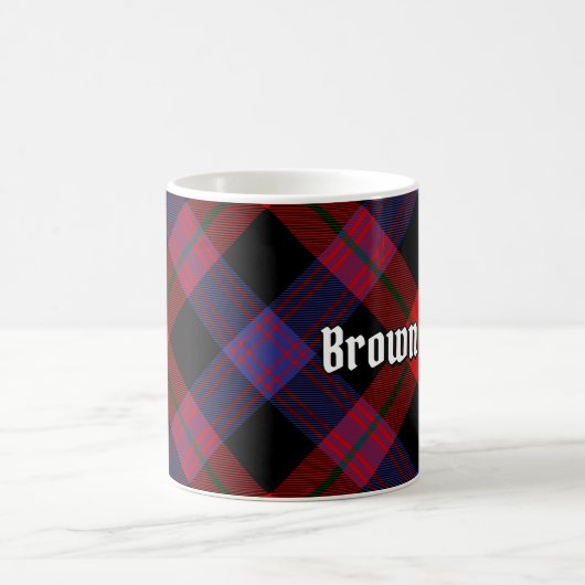 Clan Brown Tartan Kaffeetasse (Mittel)