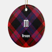Clan Brown Tartan Keramik Ornament (Links)