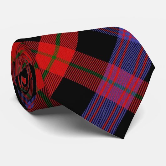 Clan Brown Tartan Krawatte (Gerollt)