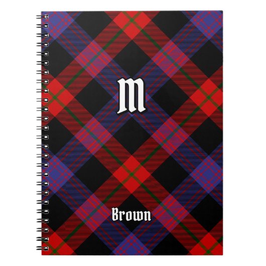 Clan Brown Tartan Notizblock (Vorderseite)