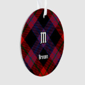 Clan Brown Tartan Ornament (Vorderseite)