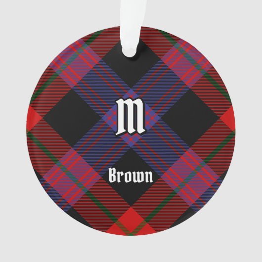 Clan Brown Tartan Ornament (Vorderseite)