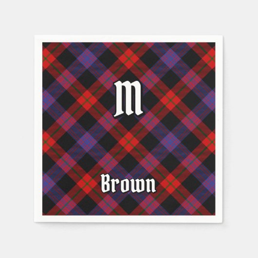Clan Brown Tartan Serviette (Vorderseite)