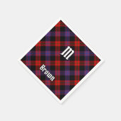 Clan Brown Tartan Serviette (Ecke)