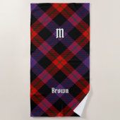 Clan Brown Tartan Strandtuch (Vorderseite)
