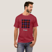 Clan Brown Tartan T-Shirt (Vorne ganz)