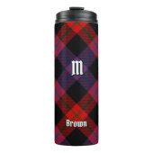Clan Brown Tartan Thermosbecher (Vorderseite)