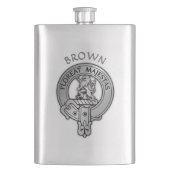 Clan Brown Wappen Flachmann (Vorderseite)