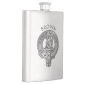 Clan Brown Wappen Flachmann (Rechts)