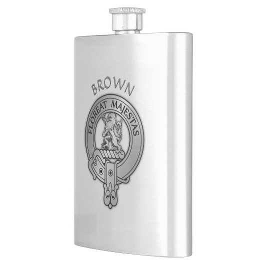 Clan Brown Wappen Flachmann (Links)