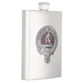 Clan Brown Wappen & Tartan Flachmann (Rechts)