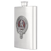 Clan Brown Wappen & Tartan Flachmann (Links)