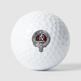 Clan Brown Wappen & Tartan Golfball