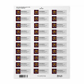 Clan Brown Wappen über Tartan (Vorne)