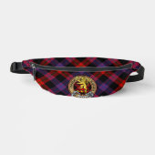 Clan Brown-Wappen über Tartan Bauchtasche (Vorderseite)