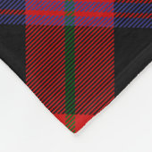 Clan Brown Wappen über Tartan Fleecedecke (Ecke)