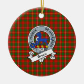 Clan Bruce Abzeichen Tartan Kariert Keramik Ornament (Vorne)