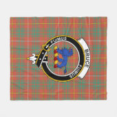 Clan Bruce Ancient Tartan Kariert Fleecedecke (Vorderseite (Horizontal))