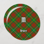 Clan Bruce Hunting Tartan Einladung (Vorne/Hinten)