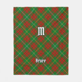 Clan Bruce Hunting Tartan Fleecedecke (Vorderseite)