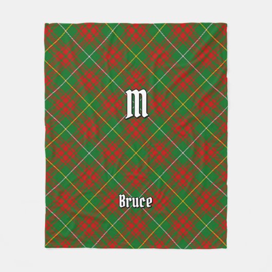 Clan Bruce Hunting Tartan Fleecedecke (Vorderseite)