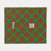 Clan Bruce Hunting Tartan Fleecedecke (Vorderseite (Horizontal))