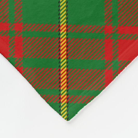 Clan Bruce Hunting Tartan Fleecedecke (Ecke)