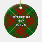 Clan Bruce Hunting Tartan Keramik Ornament (Hinten)