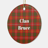 Clan Bruce Modern Tartan Keramik Ornament (Links)