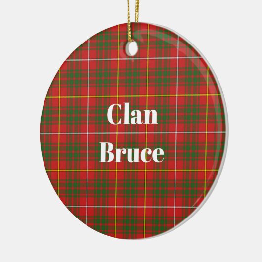 Clan Bruce Modern Tartan Keramik Ornament (Links)