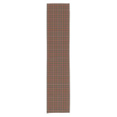 Clan Bruce Red und Brown Reproduction Tartan Kurzer Tischläufer (Vorderseite)