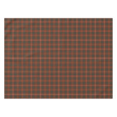 Clan Bruce Red und Brown Weathered Scottish Tartan Tischdecke (Vorderseite (Horizontal))