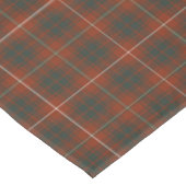 Clan Bruce Red und Brown Weathered Scottish Tartan Tischdecke (Schrägansicht)