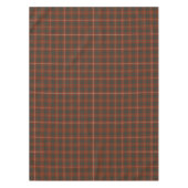 Clan Bruce Red und Brown Weathered Scottish Tartan Tischdecke (Vorderseite)