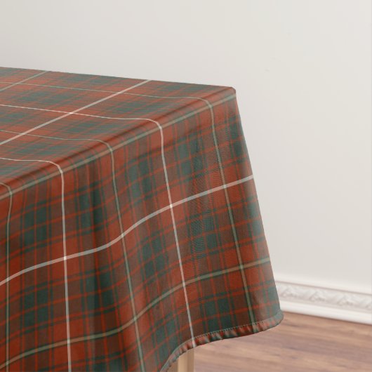 Clan Bruce Red und Brown Weathered Scottish Tartan Tischdecke (Beispiel)