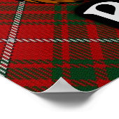 Clan Bruce Scottish Tartan Poster (Ecke)