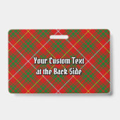 Clan Bruce Tartan Ausweis (Back)