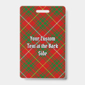 Clan Bruce Tartan Ausweis (Rückseite)